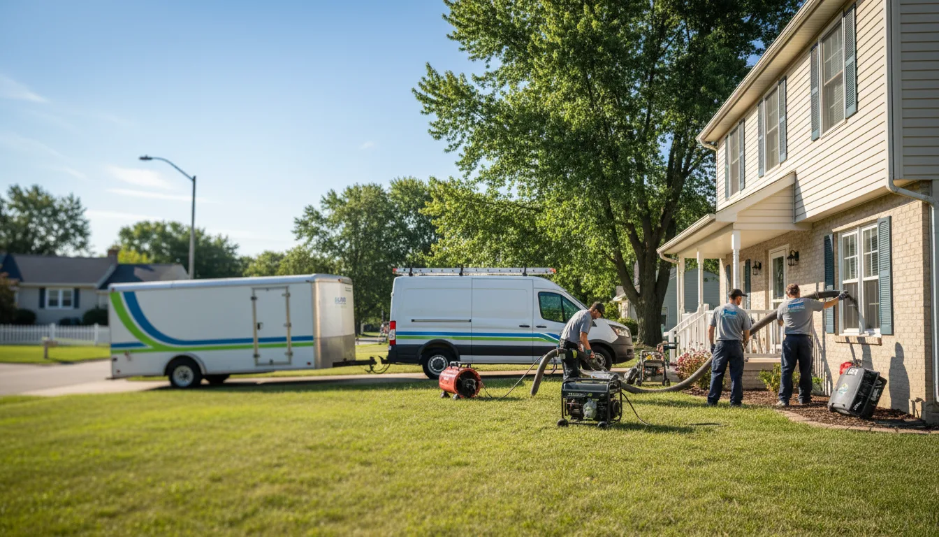 Flooded Basement Restoration And Cleanup With Repair in Rush City, MN near me